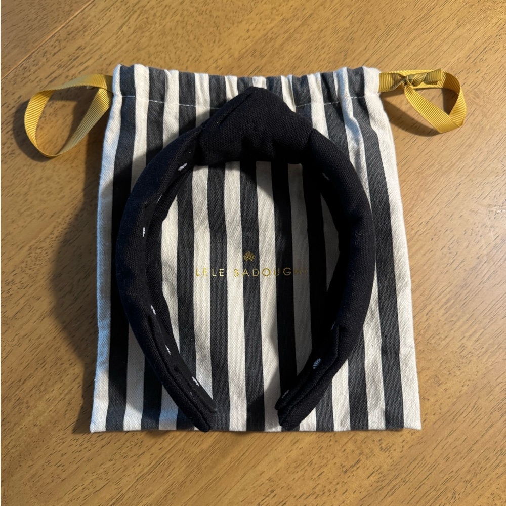 Black Woven Headband with Dustbag